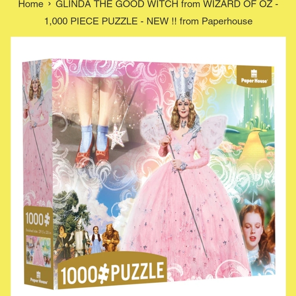 Glinda The Good Witch 1000 Piece Paper House Puzzle - Picture 4 of 7